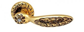 Class Shamira crystal (1065) ЗОЛОТО 24 K +  КОРИЧНЕВЫЙ + СВАРОВСКИЙ